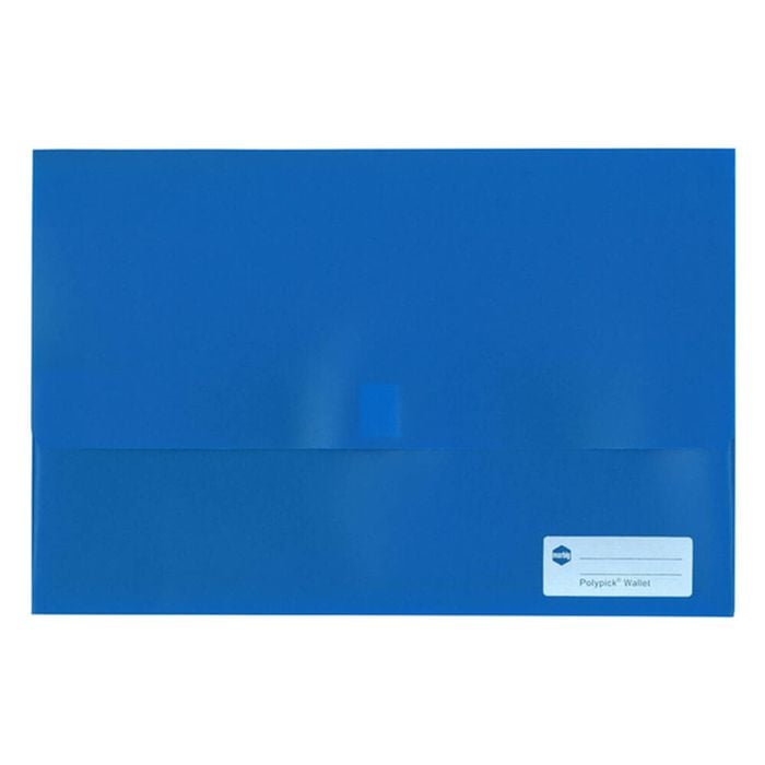 Marbig Polypick Document Wallet (Foolscap) (Blue)