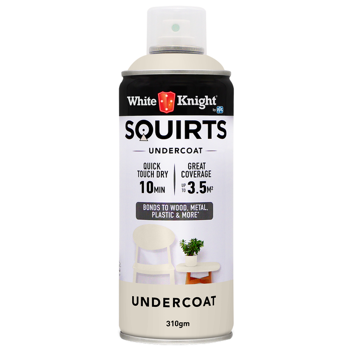 White Knight 310g Squirts Undercoat Spray Paint