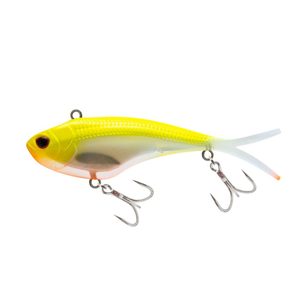 Nomad Design Vertrex Swim 95mm Soft Vibe Fishing Lure CO Chartreuse Orange
