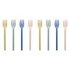 2x 4pc Ecology Stainless Steel/Enamel Apostle Cake Forks 14cm