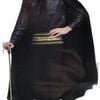 Adult Cape Cloak Collared Robe Halloween Vampire Witch Wizard 140cm Collar Black