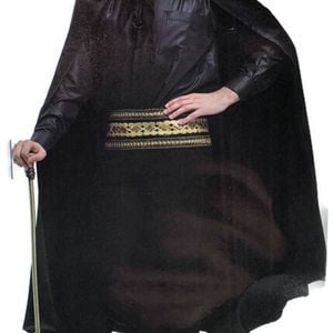 Adult Cape Cloak Collared Robe Halloween Vampire Witch Wizard 140cm Collar Black