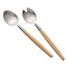 2pc Ecology Alto Salad Servers Set Stainless Steel/Rubberwood