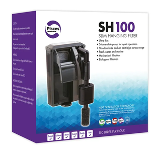 Pisces Aquatics Slim Hanging Filter Sh100 - 150l/h (lab116)