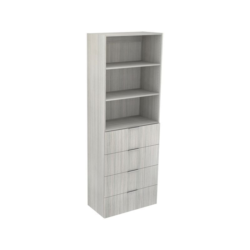 Lugna 2048 x 750 x 380mm Mist 2 Adjustable Shelf 4 Drawer Robe Insert