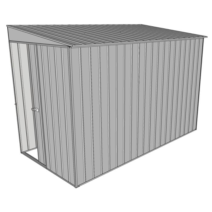 Build-a-Shed 1.5 x 3 x 2m Sliding Door Tunnel Shed - Zinc