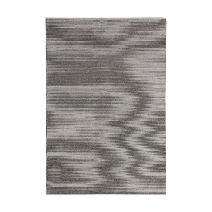 Colorscope boheme ribbed contemporary indoor yarn rug steel 300x400cm