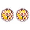 2PK Porto Valentina Porcelain Round Serving Platter 30cm Lemon
