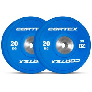 CORTEX Competition Olympic Bumper Plates 20kg (Pairs)