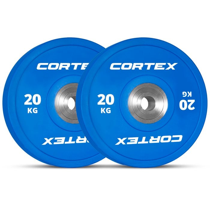 CORTEX Competition Olympic Bumper Plates 20kg (Pairs)