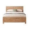 Artiss Single Bed Frame Wooden Bed Base Walnut