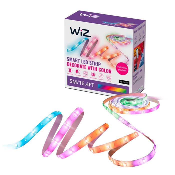 WIZ 5M RGBIC Colour LED Light Strip 18W Smart Light