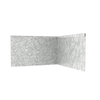 TerraForm Edging 185mmH x 610mmW  2.5mm Gauge Galvanised Steel Inside Corner 