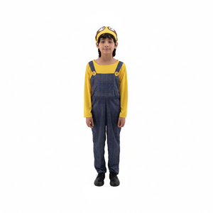 More Than Party Kids Costume Unisex Blue & Yellow Design Large 128x56cm