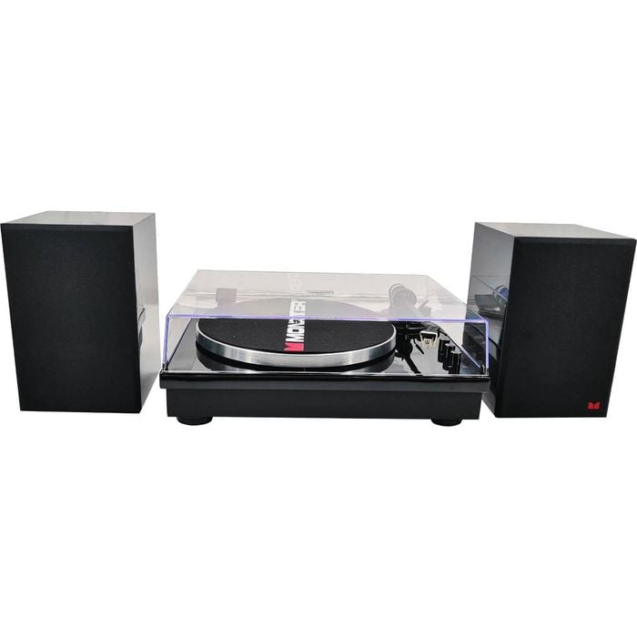 Monster Mt-tt03-au 2-speed Turntable With 2 Speakers - Black