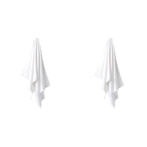 2PK Linen House Aria Cotton/Bamboo Bath Mat 60x80cm - White