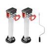 2x 590MM Corner Legs Drop Down W/Handle Steel Base 1500LBS