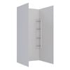 Stein 1000 x 1000 x 2000mm White 3-Sided Corner Mould Wall Shower Liner 