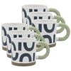 6pk Porto Modelli Stoneware 330ml Coffee Mug W/ Handle - Arco
