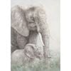 P&P Elephants Canvas Print - Majestic Wall Art for Living Room, Bedroom & Office Decor 70x100cm