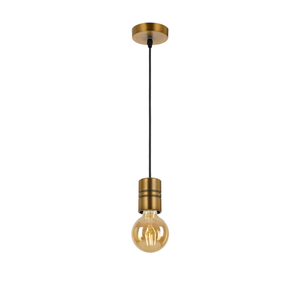 Telbix Lang Modern Pendant Hanging Lamp Light Metal Antique Brass