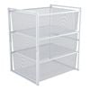 Flexi Storage Home Solutions White 3 Medium Mesh Basket & Frame Kit