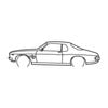 Holden Monaro GTS Silhouette Metal Wall Art