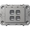 HPM ARTEOR 4 Gang Light Switch Fan/Light/Heat/Heat