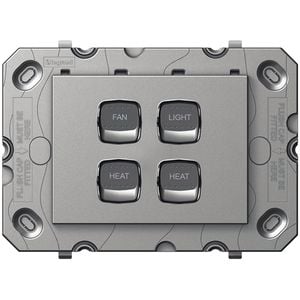 HPM ARTEOR 4 Gang Light Switch Fan/Light/Heat/Heat