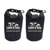 2pk Land & Sea Sports Australia Personal Dry Bag Waterproof Seal 1.5l Black