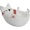 LVD Plate Harvey Cat Ceramic Trinket Bowl Decor 23x16cm - White