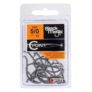 Black Magic C Point Fishing Hook Economy Pack 5/0
