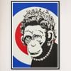 Galrie Banksy Monkey Queen Art Print Iconic 2003 Masterpiece, Black Frame, A0 84 x 119cm (33 x 47inch)