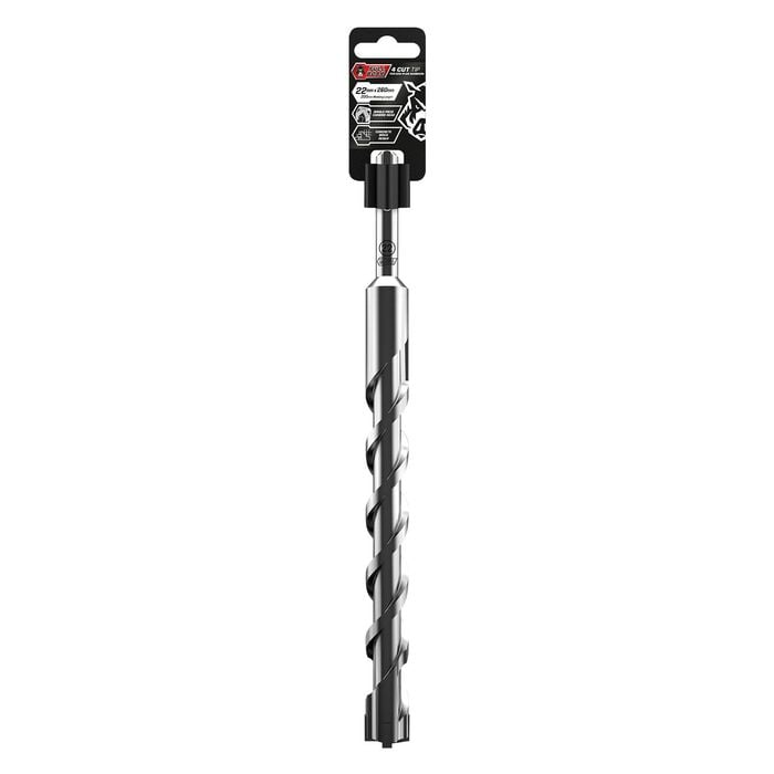 Full Boar 22 x 260mm 4 Cut Tip For SDS-Plus Hammers FB4CUT-22260
