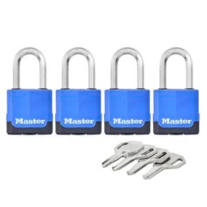 Master Lock 45mm Excell Covered Padlock - 4 Pack