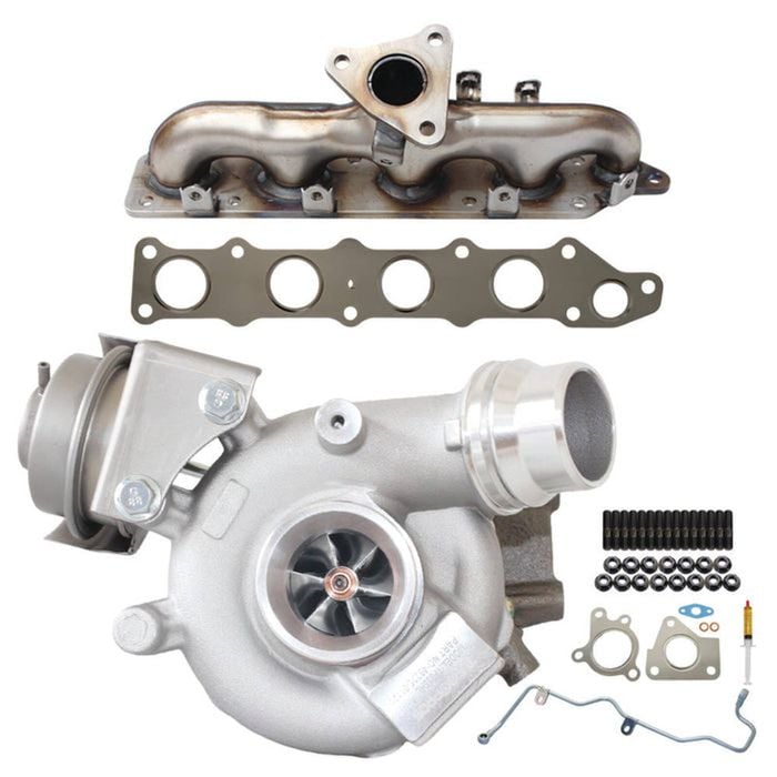 Upgrade Billet Turbo Charger With Genuine Exhaust Manifold, Oil Feed Pipe, Gasket & Stud Kit For Mitsubishi Outlander 4n14 2.2l