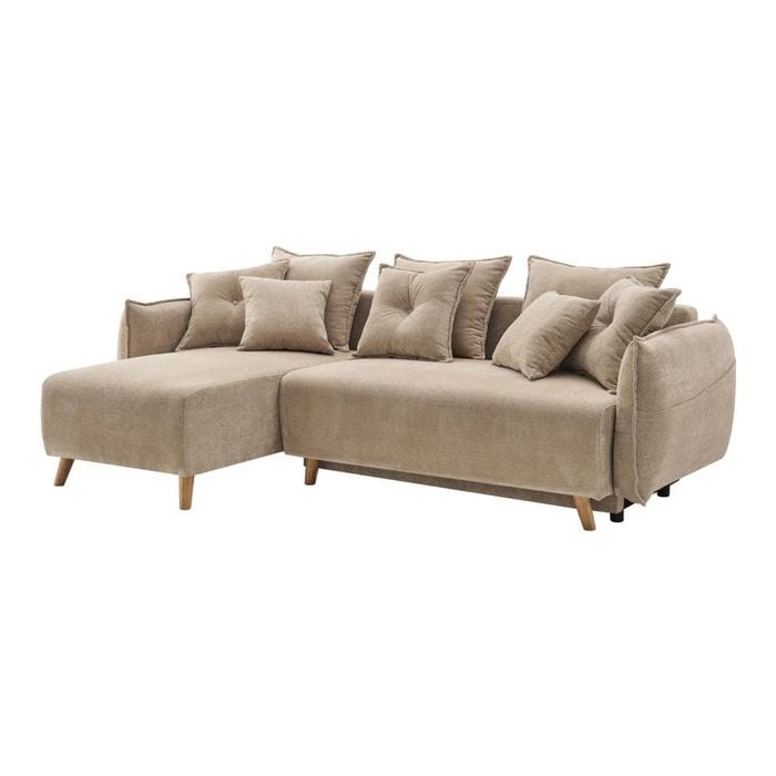 Morrison Sofabed Lounge 3 Seater LH Chaise Beige