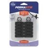 Permastik Small Black Cable Clips - 12 Pack