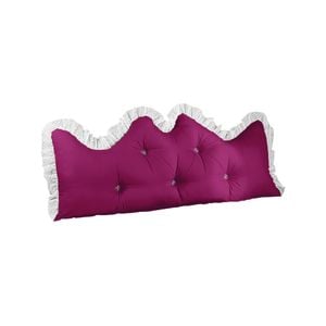 SOGA 180cm Princess Bed Pillow Tatami Cushion with Ruffle Lace
