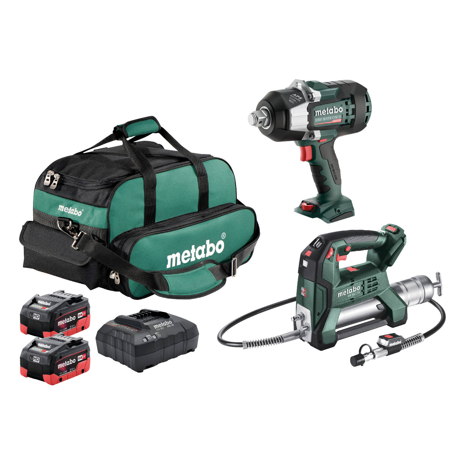 Metabo 18V 2 Piece Grease Gun And HT Wrench Kit AU68205650 product image