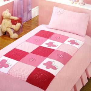 Bloomington Bindi Butterfly Embroidered Quilt Cover Set Single 140 x 210 cm