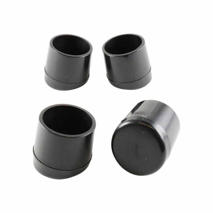 Surface Gard 22mm Black Angled Plastic External Chair Tip - 4 Pack