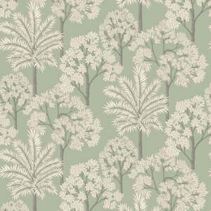 Grandeco 53cm x 10.05m Green Tree Wallpaper