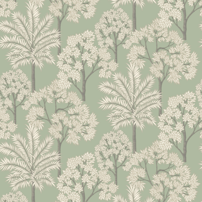 Grandeco 53cm x 10.05m Green Tree Wallpaper