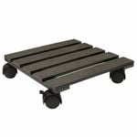 Jack 29cm Charcoal Square Pot Trolley