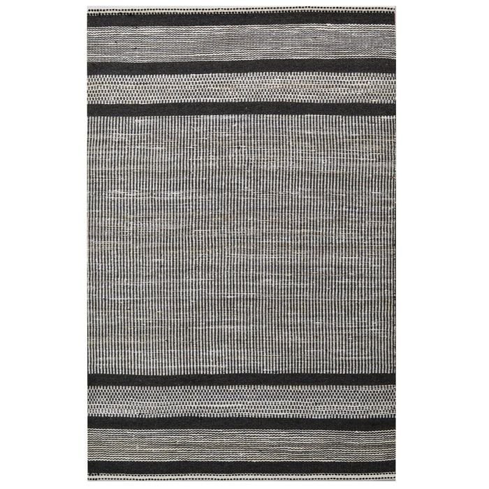 Handwoven Wool & Jute Rug-Lima 6334-Ivory/Charcoal-160x230cm