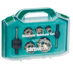 Sutton Tools Diamond Segment Holesaw Set - 7 Pack