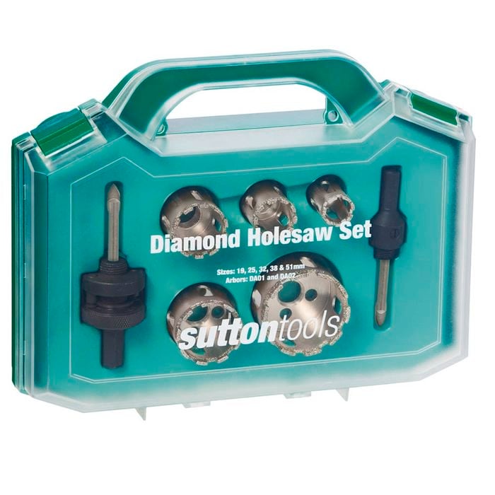 Sutton Tools Diamond Segment Holesaw Set 7 Pack Bunnings Australia