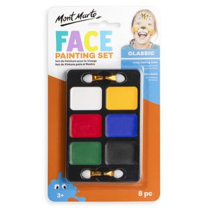 Mont Marte 8 Piece Classic Face Painting Set