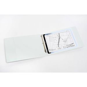 Marbig Clearview Insert 3 D-ring 32mm A3 Binder File Organiser Landscape White
